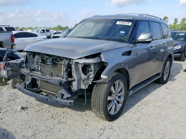 JN8AZ2NF1B9504112 - 2011 INFINITI QX56 GRAY photo 2