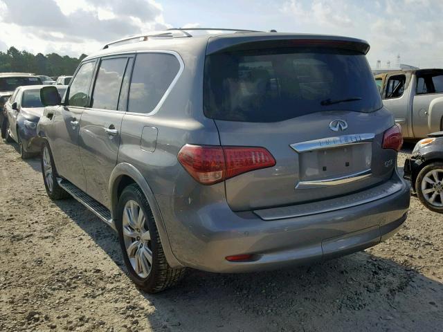 JN8AZ2NF1B9504112 - 2011 INFINITI QX56 GRAY photo 3