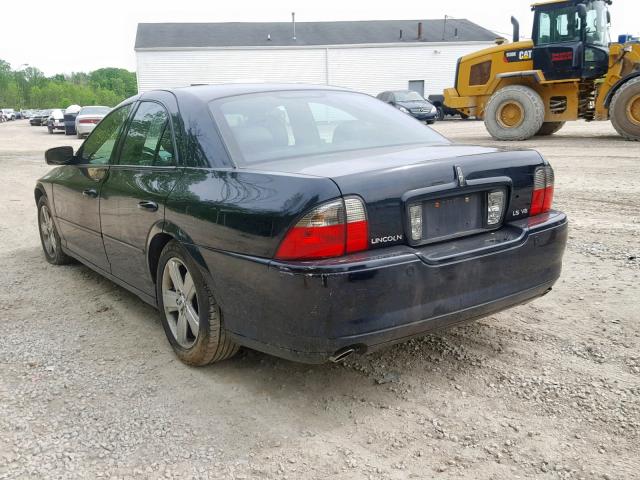 1LNHM87A36Y640083 - 2006 LINCOLN LS BLACK photo 3