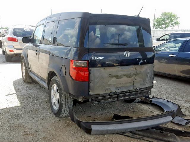 5J6YH18625L012290 - 2005 HONDA ELEMENT EX BLACK photo 3