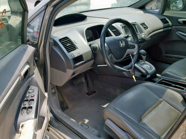 1HGFA16958L060712 - 2008 HONDA CIVIC EXL BEIGE photo 9