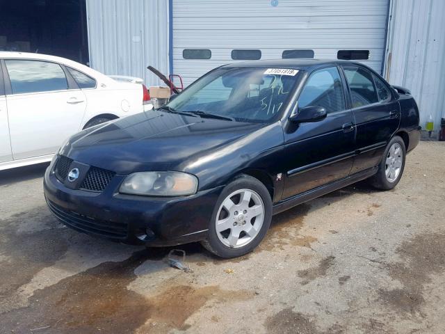 3N1AB51D54L736618 - 2004 NISSAN SENTRA SE- BLACK photo 2