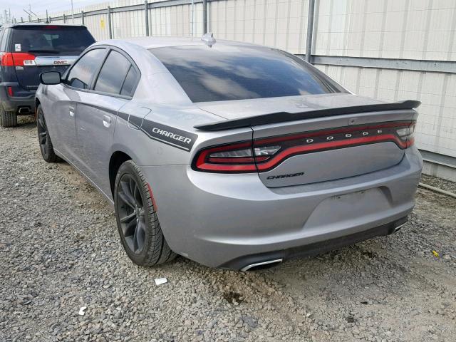 2C3CDXHG2GH140220 - 2016 DODGE CHARGER SX SILVER photo 3