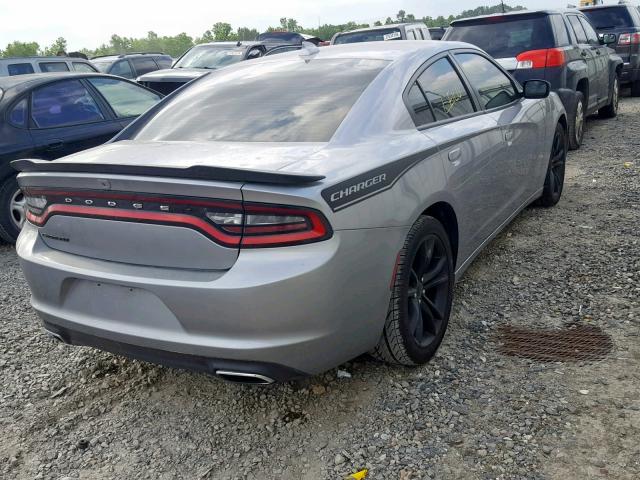 2C3CDXHG2GH140220 - 2016 DODGE CHARGER SX SILVER photo 4