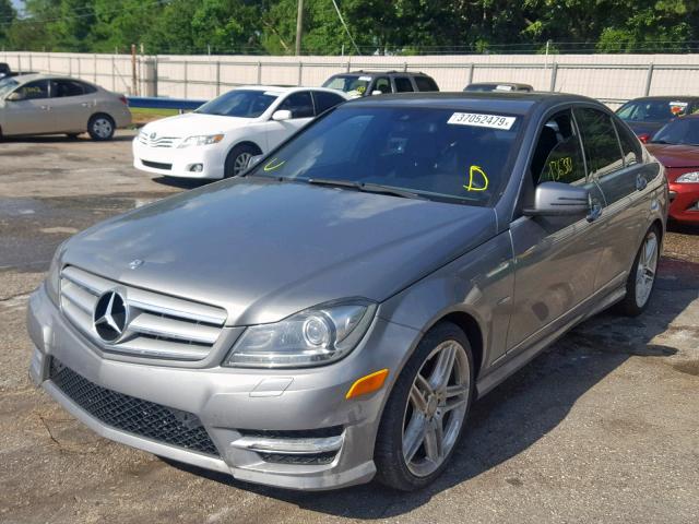 WDDGF4HB9CA632025 - 2012 MERCEDES-BENZ C 250 SILVER photo 2