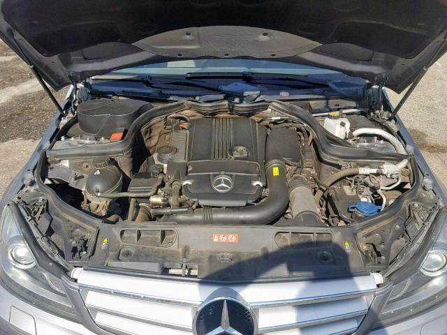 WDDGF4HB9CA632025 - 2012 MERCEDES-BENZ C 250 SILVER photo 7