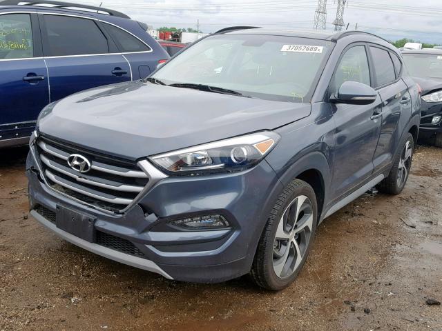 KM8J3CA27HU552060 - 2017 HYUNDAI TUCSON LIM GRAY photo 2