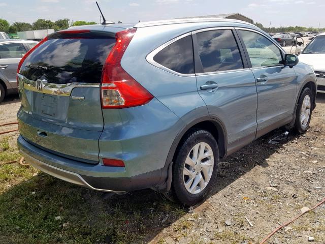 2HKRM3H70GH552416 - 2016 HONDA CR-V EXL BLUE photo 4