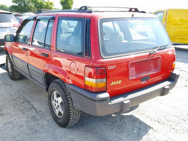 1J4FX58S0SC765374 - 1995 JEEP GRAND CHER RED photo 3