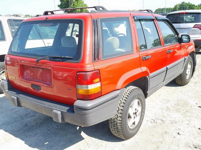 1J4FX58S0SC765374 - 1995 JEEP GRAND CHER RED photo 4