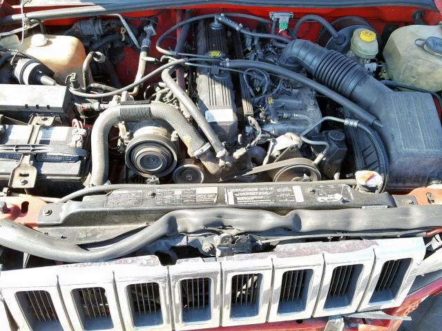 1J4FX58S0SC765374 - 1995 JEEP GRAND CHER RED photo 7