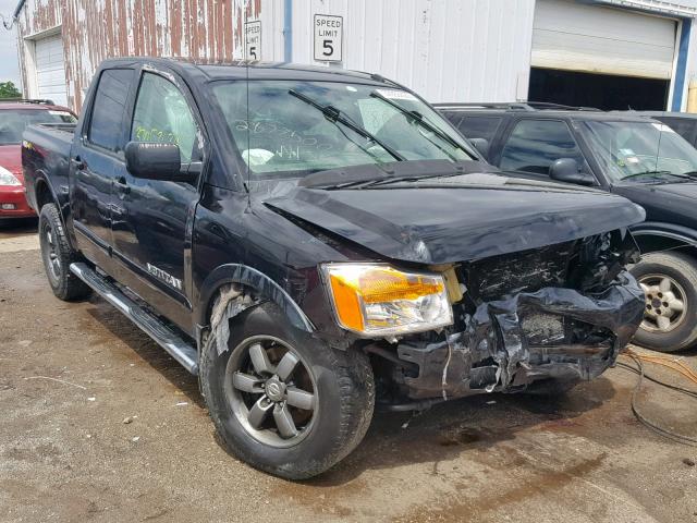 1N6BA0EC0DN304007 - 2013 NISSAN TITAN S BLACK photo 1