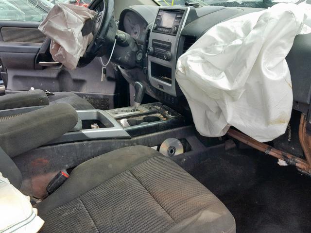 1N6BA0EC0DN304007 - 2013 NISSAN TITAN S BLACK photo 5