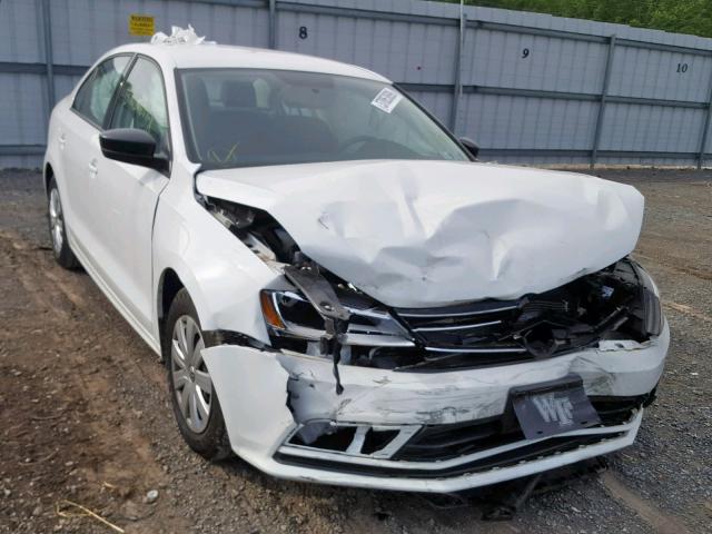 3VW2K7AJ6FM272218 - 2015 VOLKSWAGEN JETTA BASE WHITE photo 1