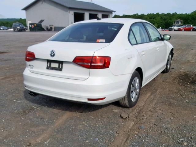 3VW2K7AJ6FM272218 - 2015 VOLKSWAGEN JETTA BASE WHITE photo 4