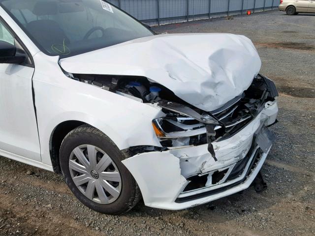 3VW2K7AJ6FM272218 - 2015 VOLKSWAGEN JETTA BASE WHITE photo 9