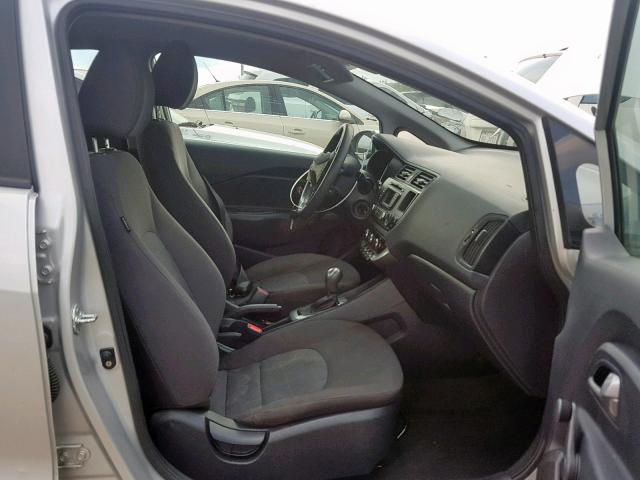 KNADM4A30D6137171 - 2013 KIA RIO LX SILVER photo 5