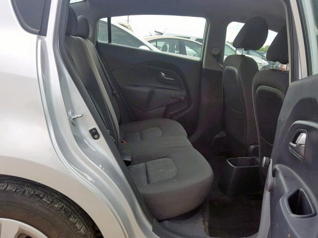 KNADM4A30D6137171 - 2013 KIA RIO LX SILVER photo 6