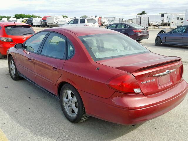 1FAFP55S53A244678 - 2003 FORD TAURUS SES MAROON photo 3