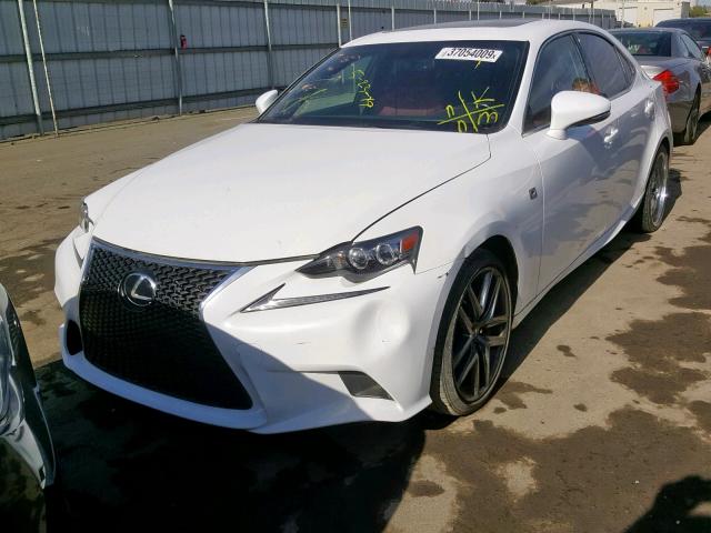 JTHBA1D25G5009358 - 2016 LEXUS IS 200T WHITE photo 2