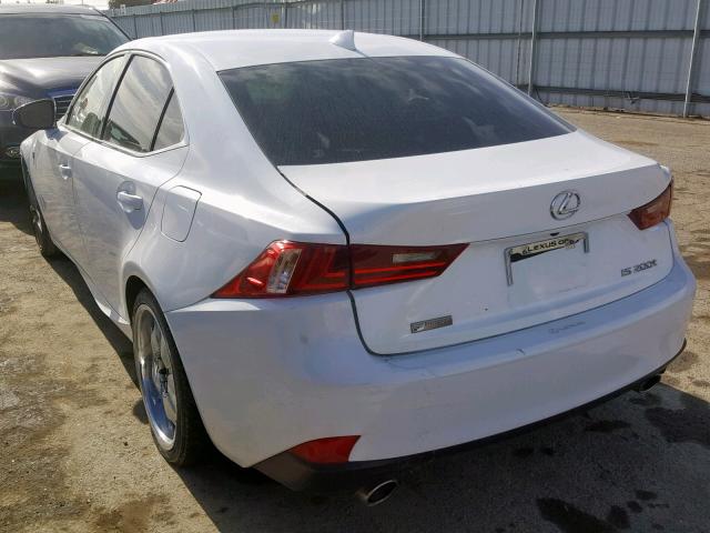 JTHBA1D25G5009358 - 2016 LEXUS IS 200T WHITE photo 3