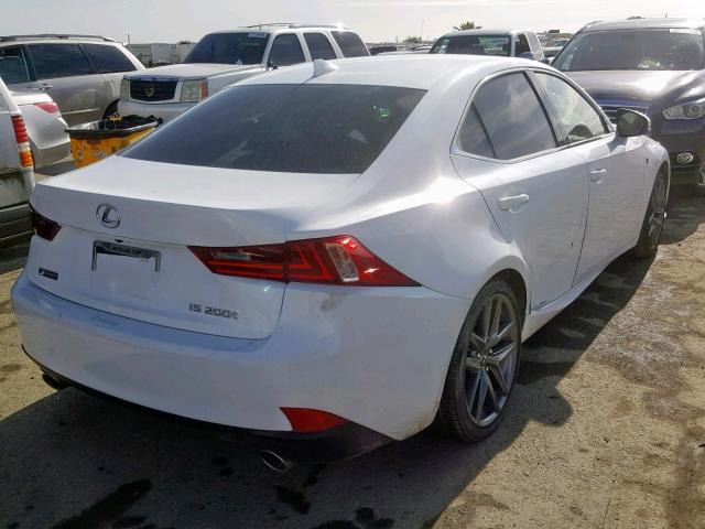 JTHBA1D25G5009358 - 2016 LEXUS IS 200T WHITE photo 4