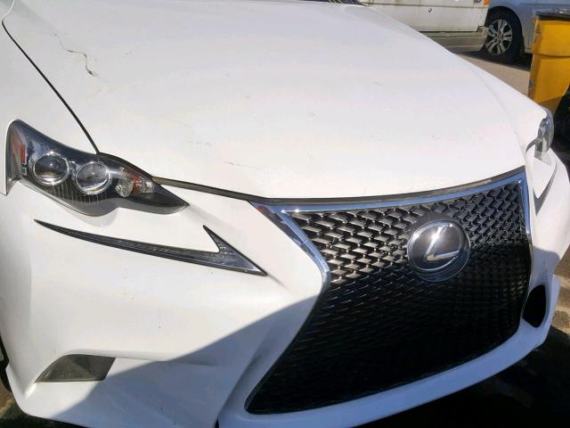 JTHBA1D25G5009358 - 2016 LEXUS IS 200T WHITE photo 7