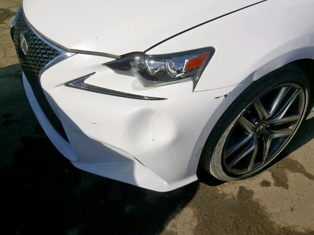 JTHBA1D25G5009358 - 2016 LEXUS IS 200T WHITE photo 9