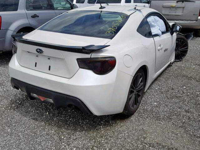 JF1ZCAC1XD1601303 - 2013 SUBARU BRZ 2.0 LI WHITE photo 4