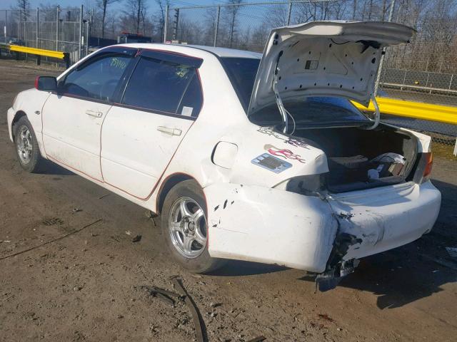 JA3AJ26E94U016789 - 2004 MITSUBISHI LANCER ES WHITE photo 3