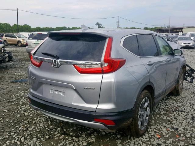 7FARW2H83JE064021 - 2018 HONDA CR-V EXL SILVER photo 4