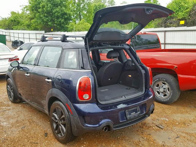 WMWZC5C51BWL55243 - 2011 MINI COOPER S C GRAY photo 3