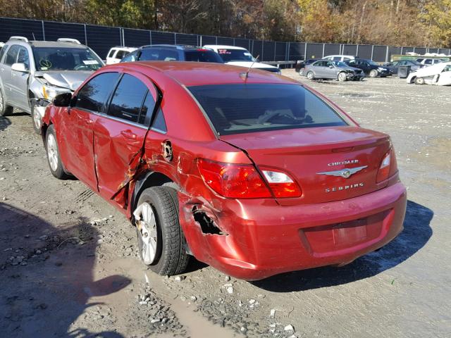 1C3LC46B59N537486 - 2009 CHRYSLER SEBRING LX RED photo 3