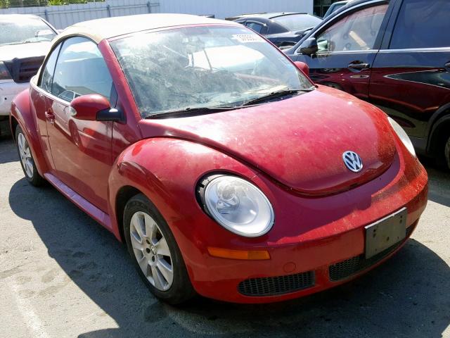 3VWPF31Y38M414138 - 2008 VOLKSWAGEN NEW BEETLE წითელი ფოტო 1