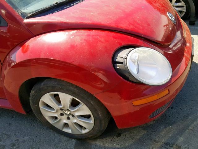 3VWPF31Y38M414138 - 2008 VOLKSWAGEN NEW BEETLE წითელი ფოტო 9