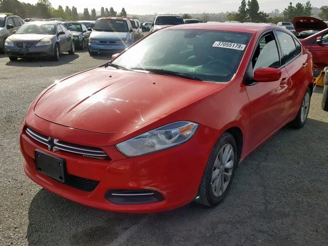 1C3CDFDH3GD624998 - 2016 DODGE DART SE AE RED photo 2