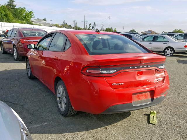 1C3CDFDH3GD624998 - 2016 DODGE DART SE AE RED photo 3