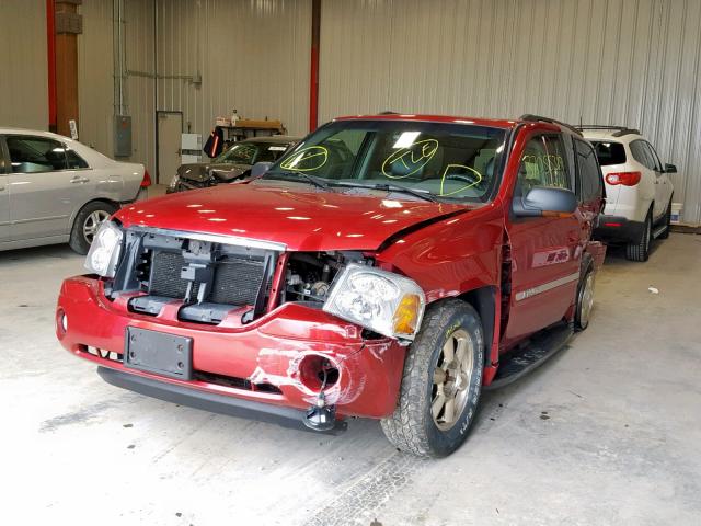 1GKDT13S022508461 - 2002 GMC ENVOY RED photo 2