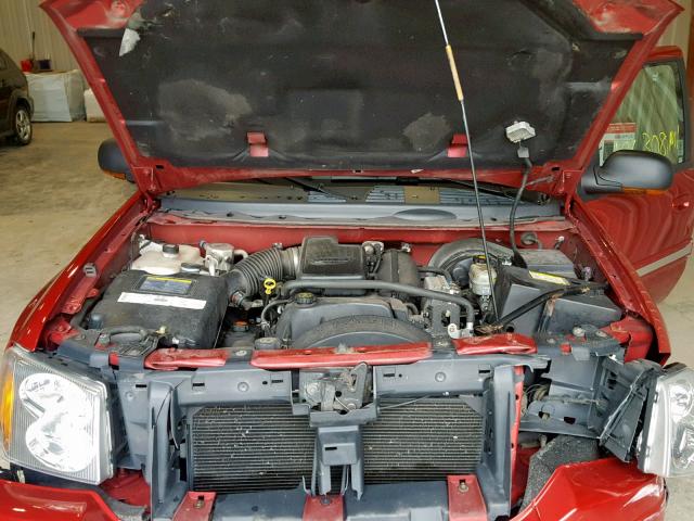 1GKDT13S022508461 - 2002 GMC ENVOY RED photo 7