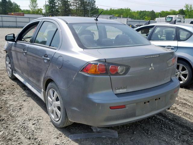 JA32U2FU2FU000486 - 2015 MITSUBISHI LANCER ES GRAY photo 3