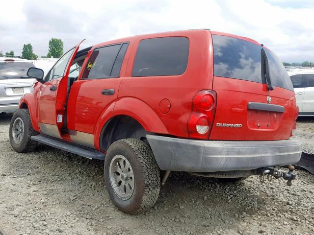 1D4HB38N04F152929 - 2004 DODGE DURANGO ST RED photo 3