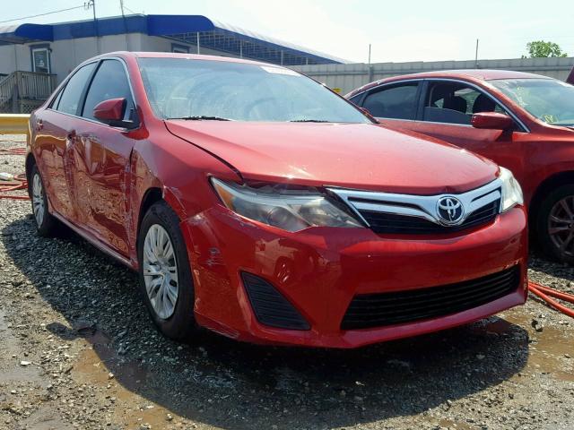 4T1BF1FK2CU523504 - 2012 TOYOTA CAMRY LE A RED photo 1