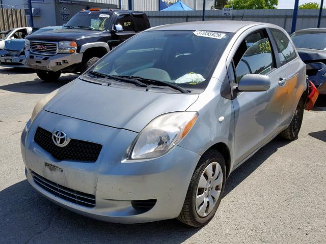 JTDJT923975066857 - 2007 TOYOTA YARIS SILVER photo 2