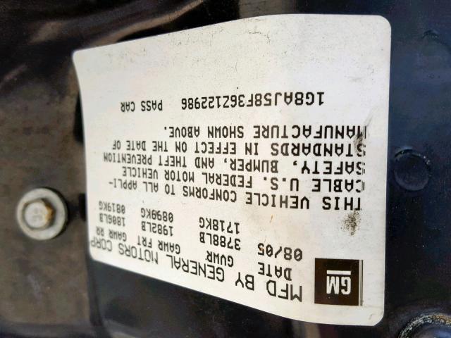 1G8AJ58F36Z122986 - 2006 SATURN ION LEVEL GREEN photo 10