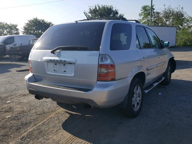 2HNYD18974H547391 - 2004 ACURA MDX TOURIN GRAY photo 4