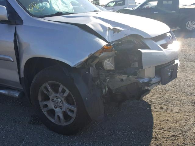 2HNYD18974H547391 - 2004 ACURA MDX TOURIN GRAY photo 9