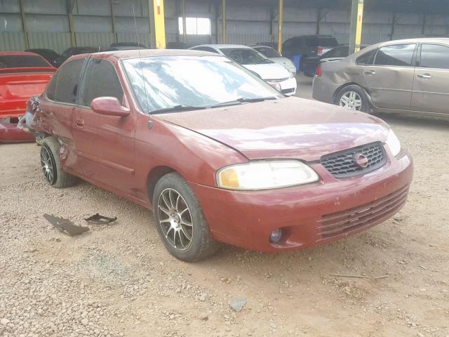 3N1CB51D63L804223 - 2003 NISSAN SENTRA XE BURGUNDY photo 1