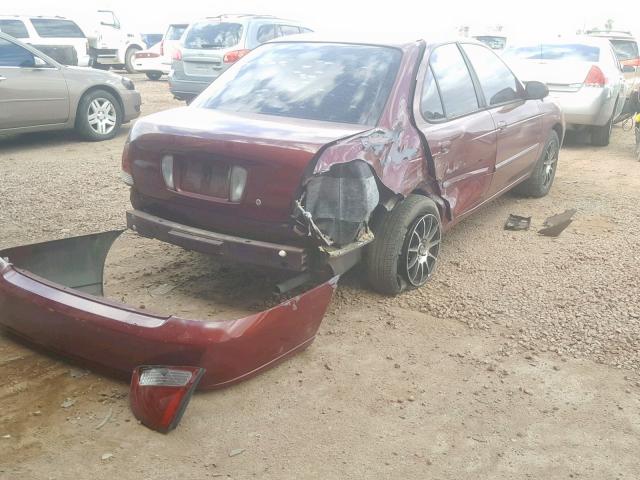 3N1CB51D63L804223 - 2003 NISSAN SENTRA XE BURGUNDY photo 4