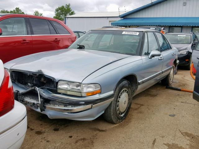 1G4HP52L7SH451977 - 1995 BUICK LESABRE CU BLUE photo 2