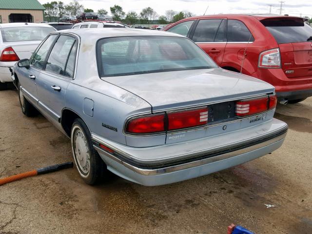 1G4HP52L7SH451977 - 1995 BUICK LESABRE CU BLUE photo 3